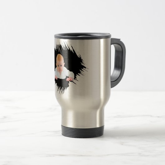 Entwerfen Sie Ihre eigene Baby-Foto-Tasse Reisebecher (VorderseiteRechts)