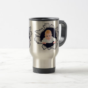 Entwerfen Sie Ihre eigene Baby-Foto-Tasse Reisebecher