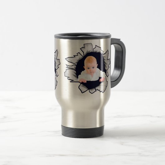 Entwerfen Sie Ihre eigene Baby-Foto-Tasse Reisebecher (VorderseiteRechts)