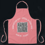 Entwerfen Sie Ihre eigene benutzerdefinierte QR-Co Schürze<br><div class="desc">Benutzerdefinierte Farben und Schriftart - Personalisierte Gestaltung Ihrer eigenen Schürze mit QR Code Scan Info und Custom Text Promotional Business oder Moderne Persönliche Schürze / Geschenk - QR Code hinzufügen - Bild - Foto oder Logo / Text - Name oder andere Informationen / Nachricht - Umgestalten und verschieben oder entfernen...</div>