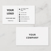 Entwerfen Sie Ihre eigene, benutzerdefinierte Visi Visitenkarte (Vorne/Hinten)