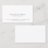 Entwerfen Sie Ihre eigene Berufliche Moderne Elega Visitenkarte (Vorne/Hinten)