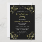 Entwerfen Sie Ihre eigene Black Gold Abschluss Ein (Vorderseite)