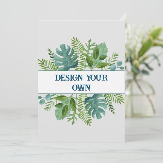 Entwerfen Sie Ihre eigene Blume Einladung (Stehend Vorderseite)