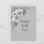 Entwerfen Sie Ihre eigene Blumen-Einladung Einladung (Vorne/Hinten)
