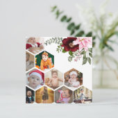 Entwerfen Sie Ihre eigene Blumenkollektion 10 Dankeskarte (Stehend Vorderseite)