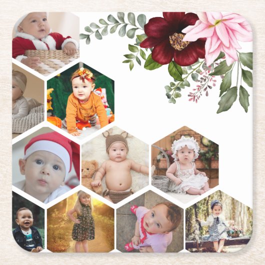 Entwerfen Sie Ihre eigene Blumenkollektion 10 Rechteckiger Pappuntersetzer (Vorderseite)