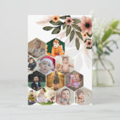 Entwerfen Sie Ihre eigene Blumenkollektion 12 Dankeskarte (Stehend Vorderseite)