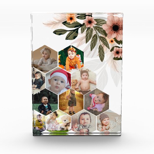 Entwerfen Sie Ihre eigene Blumenkollektion 12 Fotoblock (Vorderseite)