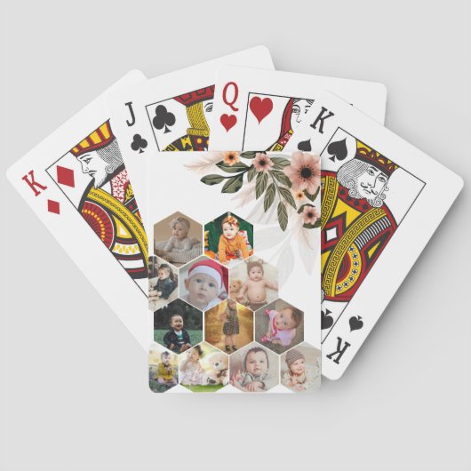 Entwerfen Sie Ihre eigene Blumenkollektion 12 Spielkarten (Rückseite)