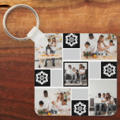 Entwerfen Sie Ihre eigene Blumenkollektion 5 Schlüsselanhänger (Vorderseite)