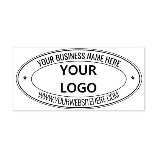 Entwerfen Sie Ihre eigene Business Oval Sels-Inkin Permastempel (Design)