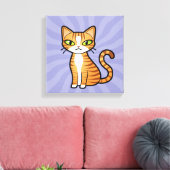 Entwerfen Sie Ihre eigene Cartoon-Chat Leinwanddruck (Insitu (Wohnzimmer))