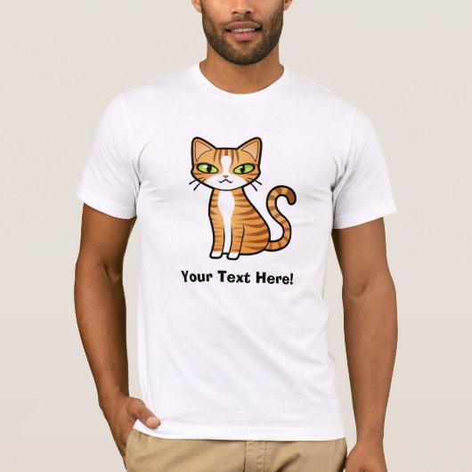 Entwerfen Sie Ihre eigene Cartoon-Katze T-Shirt (Vorderseite)