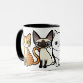 Entwerfen Sie Ihre eigene Cartoon-Katze Tasse (Vorderseite Links)