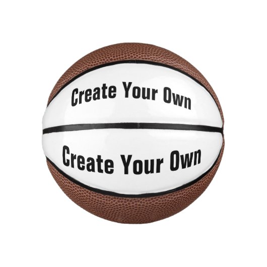Entwerfen Sie Ihre eigene :-) - Custom Mini Basket Basketball (Vorderseite)