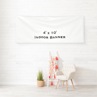 Entwerfen Sie Ihre eigene einfache 4'x10' Indoor-V Banner