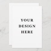 Entwerfen Sie Ihre eigene Einladung (Vorne/Hinten)