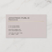 Entwerfen Sie Ihre eigene Elegante Modernes Minima Visitenkarte (Vorderseite)