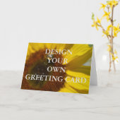 Entwerfen Sie Ihre eigene Faltkarte Karte (Gelbe Blume)