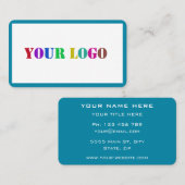 Entwerfen Sie Ihre eigene Firmenlogo-Visitenkarte Visitenkarte (Vorne/Hinten)