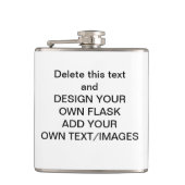 Entwerfen Sie Ihre eigene Flasche Flachmann (Vorderseite)