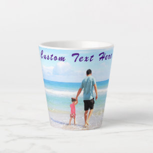 Entwerfen Sie Ihre eigene Foto-Latte-Mug mit indiv Milchtasse