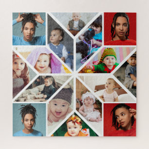 Entwerfen Sie Ihre eigene Fotocollage mit 16 Fotos Puzzle