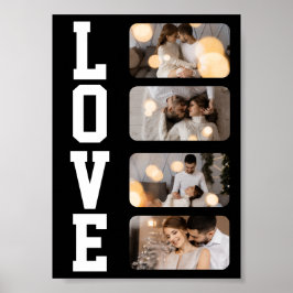 Entwerfen Sie Ihre eigene Fotocollage mit 4 Fotos Poster