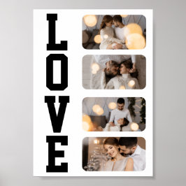 Entwerfen Sie Ihre eigene Fotocollage mit 4 Fotos Poster