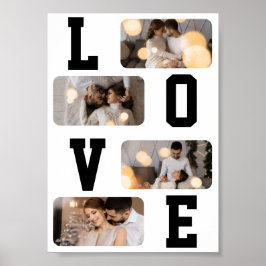 Entwerfen Sie Ihre eigene Fotocollage mit 4 Fotos Poster