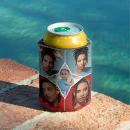 Entwerfen Sie Ihre eigene Fotocollage mit 5 Fotos Dosenkühler