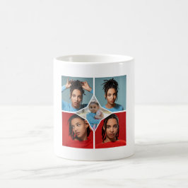Entwerfen Sie Ihre eigene Fotocollage mit 5 Fotos Kaffeetasse