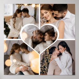 Entwerfen Sie Ihre eigene Fotocollage mit 5 Fotos Poster