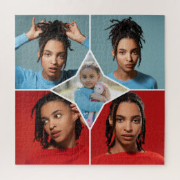Entwerfen Sie Ihre eigene Fotocollage mit 5 Fotos Puzzle