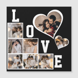 Entwerfen Sie Ihre eigene Fotocollage mit 8 Fotos Magneteinladung