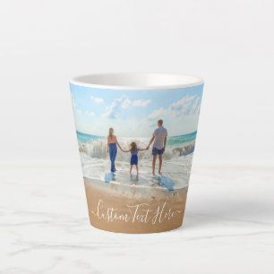 Entwerfen Sie Ihre eigene Fotolatte-Tasse mit pers Milchtasse