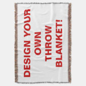 Entwerfen Sie Ihre eigene gesponnene Wurfs-Decke Decke (Vorderseite Vertikal)