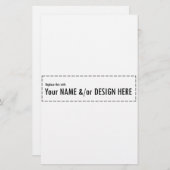 Entwerfen Sie Ihre eigene Gewohnheit Briefpapier (Vorne/Hinten)