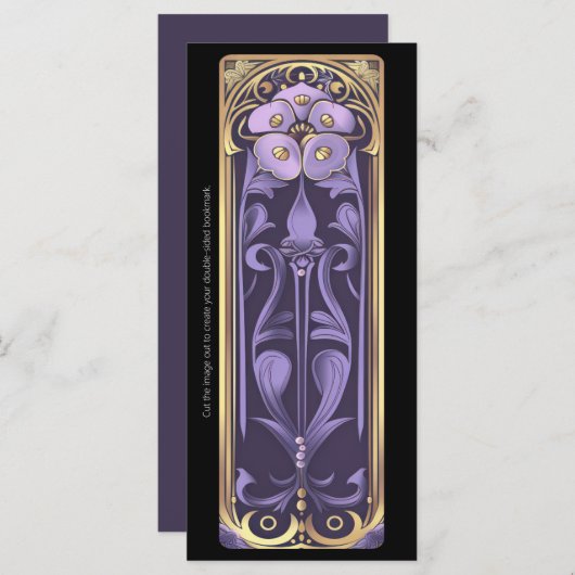 Entwerfen Sie Ihre eigene Goldene Flora Art Deco L (Vorne/Hinten)