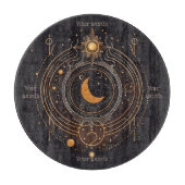 Entwerfen Sie Ihre eigene goldene Himmelsmusik Schneidebrett (Vorderseite)