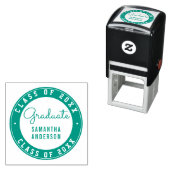 Entwerfen Sie Ihre eigene Green Round Abschluss Ty Permastempel (Beispiel)