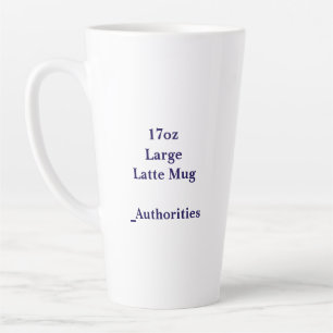 Entwerfen Sie Ihre eigene große 17oz-Lattentasse Milchtasse