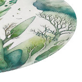 Entwerfen Sie Ihre eigene grüne Fantasy Castle Lan Schneidebrett (Ecke)