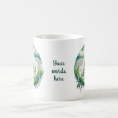 Entwerfen Sie Ihre eigene grüne Fantasy Castle Lan Verwandlungstasse (Mittel)