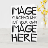 Entwerfen Sie Ihre eigene Grußkarte Karte (Gelbe Blume)