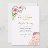 Entwerfen Sie Ihre eigene Happy Baby Shower Einlad (Vorderseite)