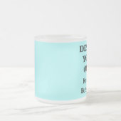 Entwerfen Sie Ihre eigene hellblaue Bier-Tasse - Mattglastasse (Mittel)