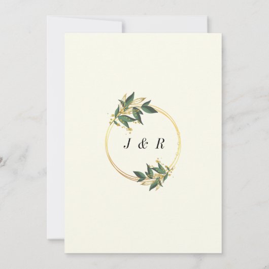 Entwerfen Sie Ihre eigene Hochzeitseinladung mit Q (Rückseite)