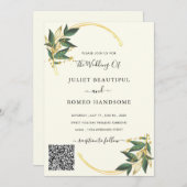 Entwerfen Sie Ihre eigene Hochzeitseinladung mit Q (Vorne/Hinten)